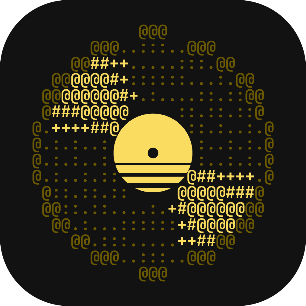 Golden's app icon, dark.